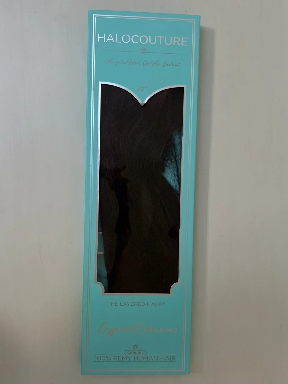 Halo Couture Halo Hair Extensions – 100% Remy Human Hair, Layered Color #2